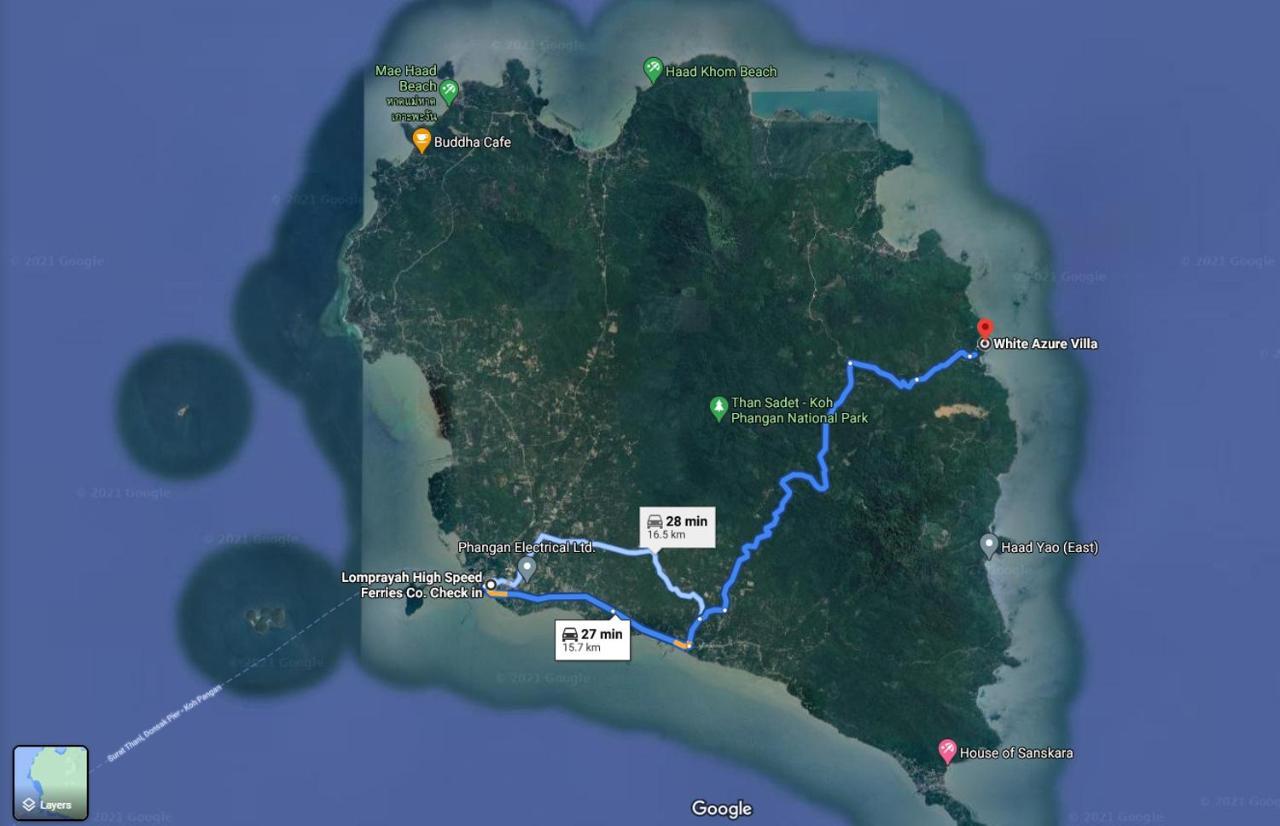 White Azure Villa Koh Phangan Than Sadet Beach Экстерьер фото